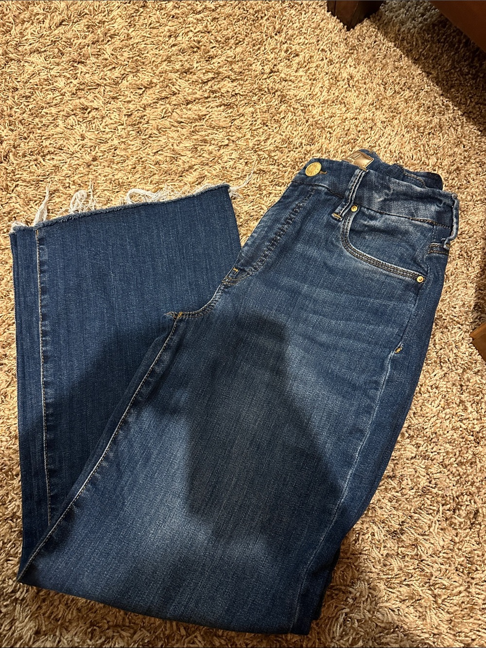 Kut from the Kloth Dark Blue Straight Leg Jeans - Picture 1 of 5